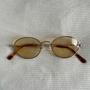 Yellow Oval Sunglasses CRAP Eyewear